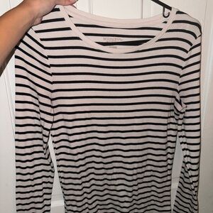 Merona Black and White Striped Women's Top